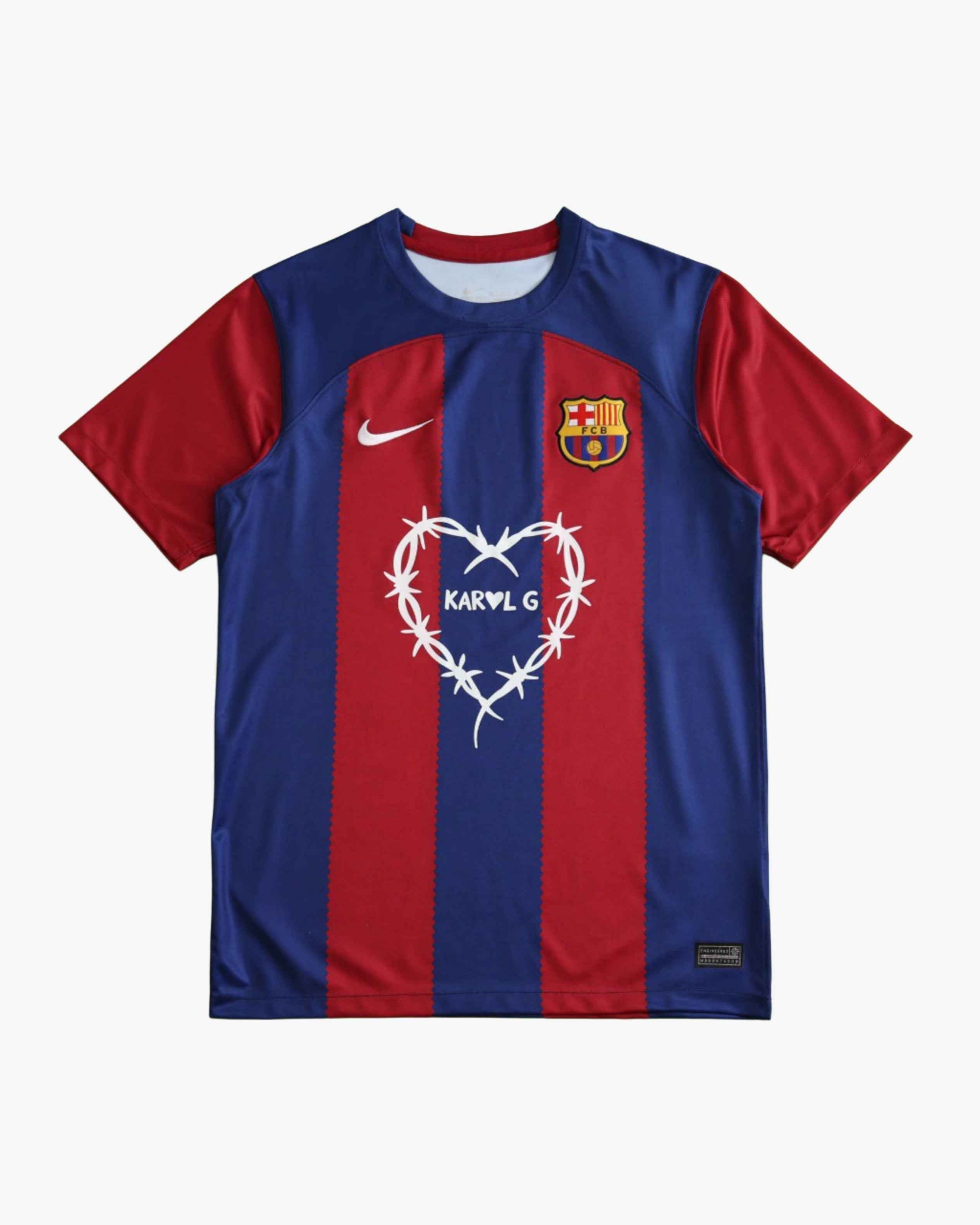 BARCELONA x CAROL G PREMIUM KIT — premium football kit from Don's Jerseys