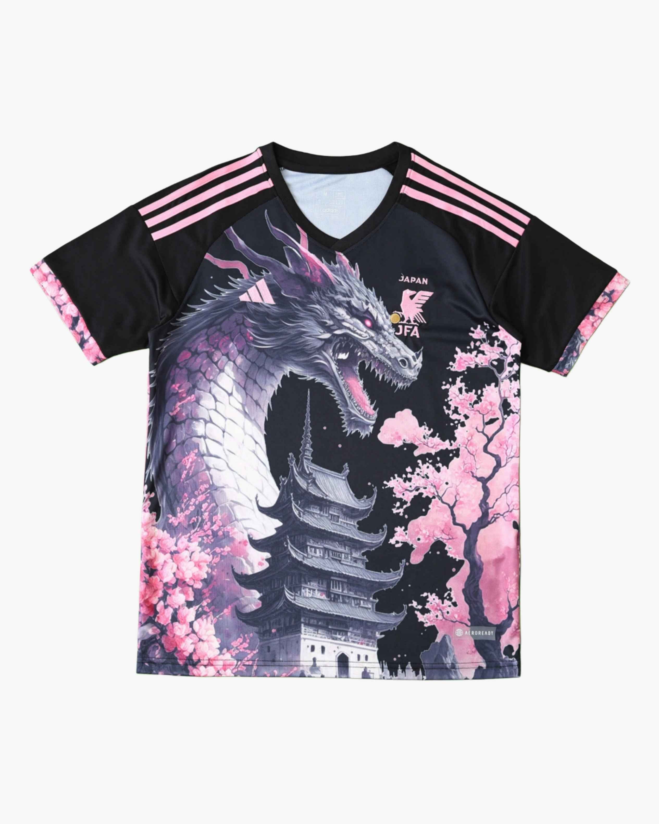 JAPAN x SAKURA DRAGON PREMIUM KIT — premium football kit from Don's Jerseys