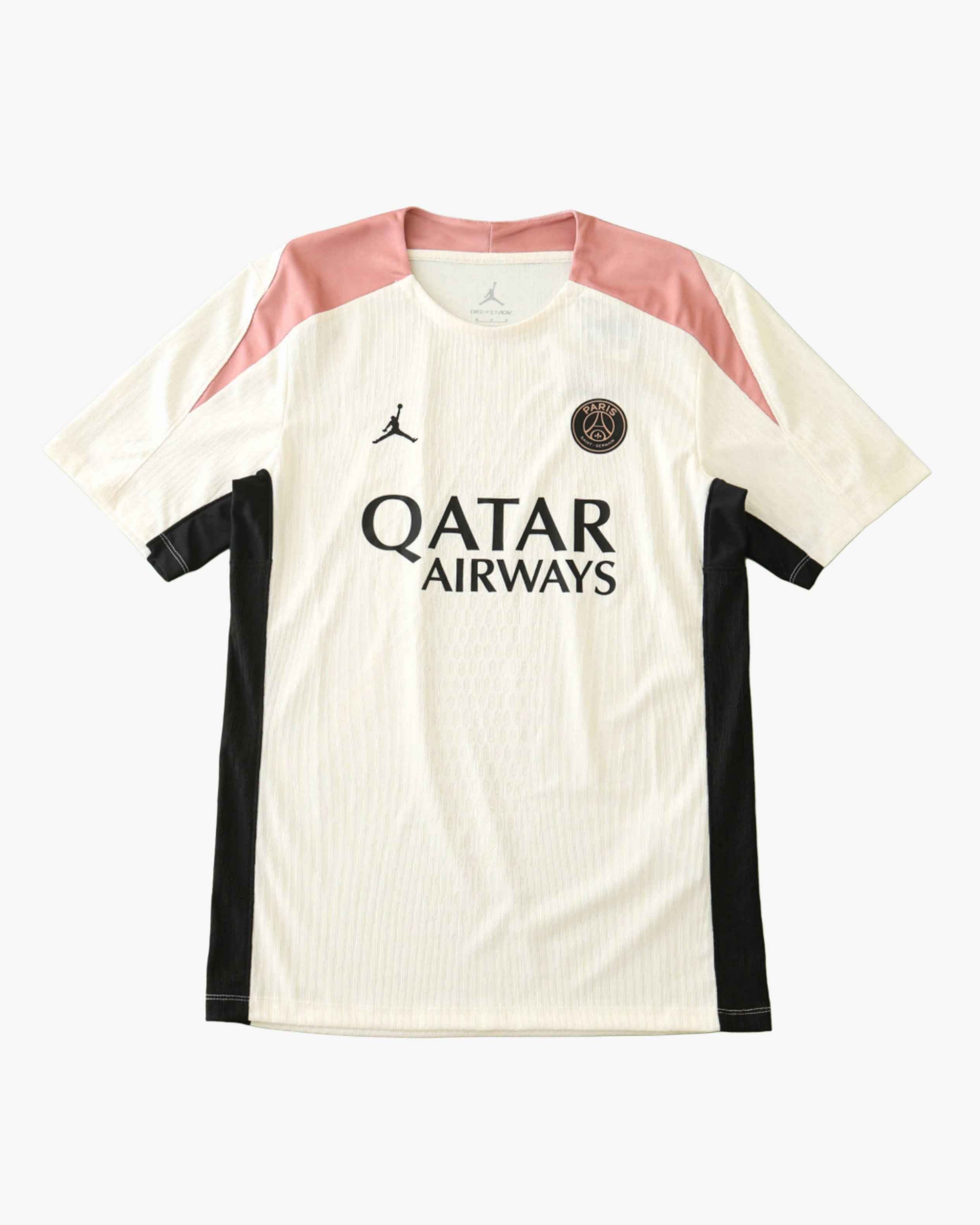 PSG BEIGE AND BLACK PREMIUM KIT — premium football kit from Don's Jerseys