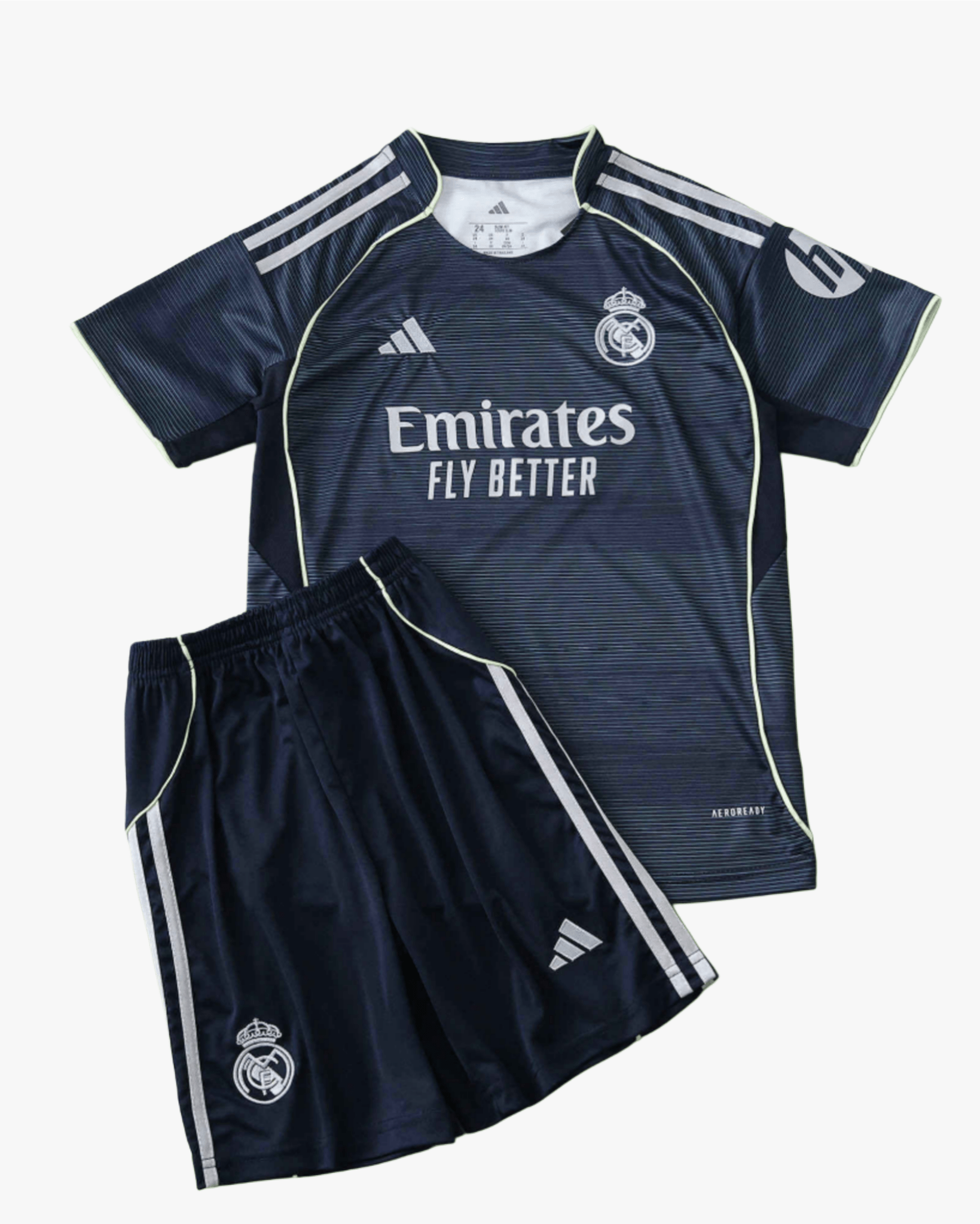 REAL MADRID AWAY 2025/26 KIDS — premium football kit from Don's Jerseys