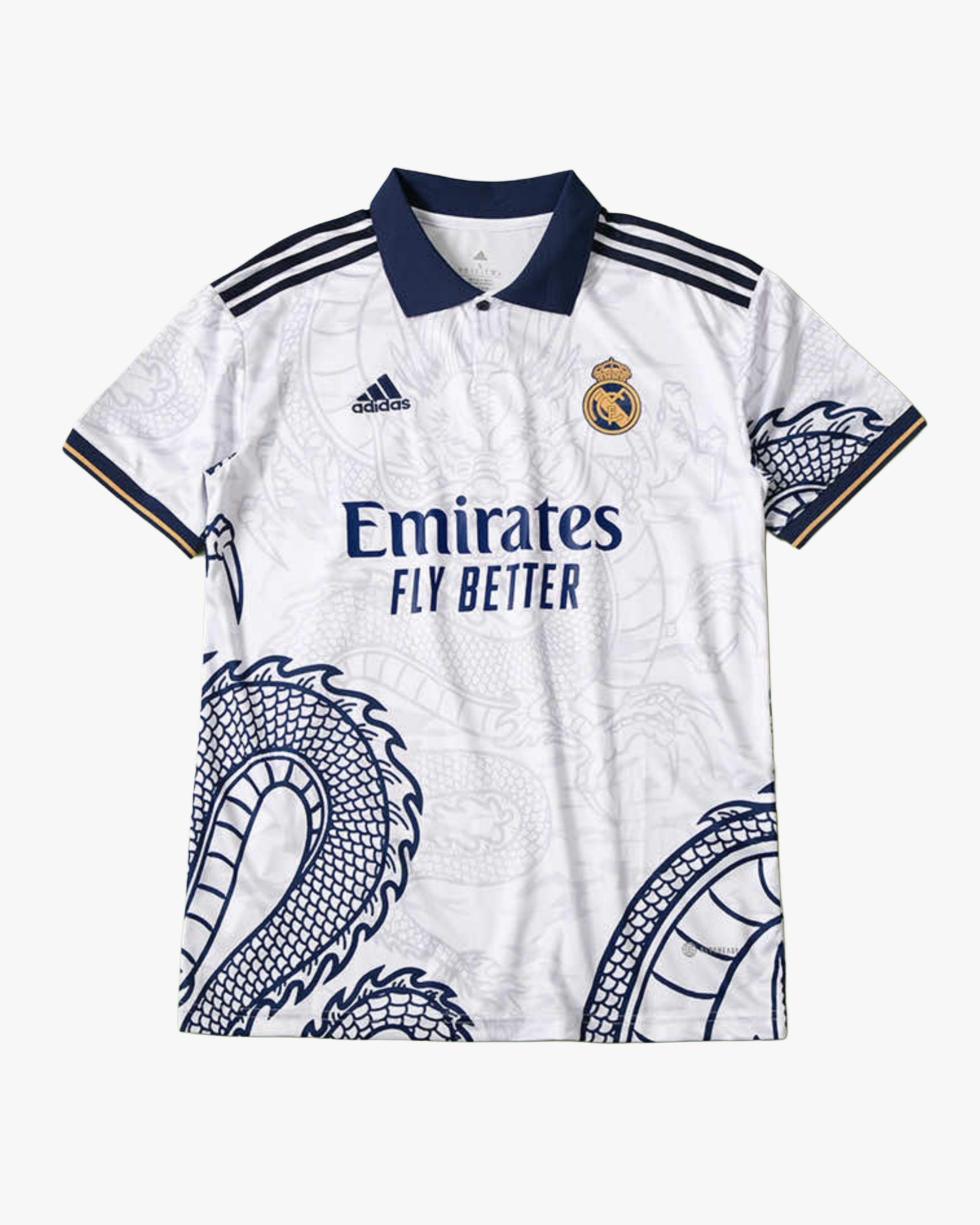 REAL MADRID x DRAGON BLANCO PREMIUM KIT — premium football kit from Don's Jerseys