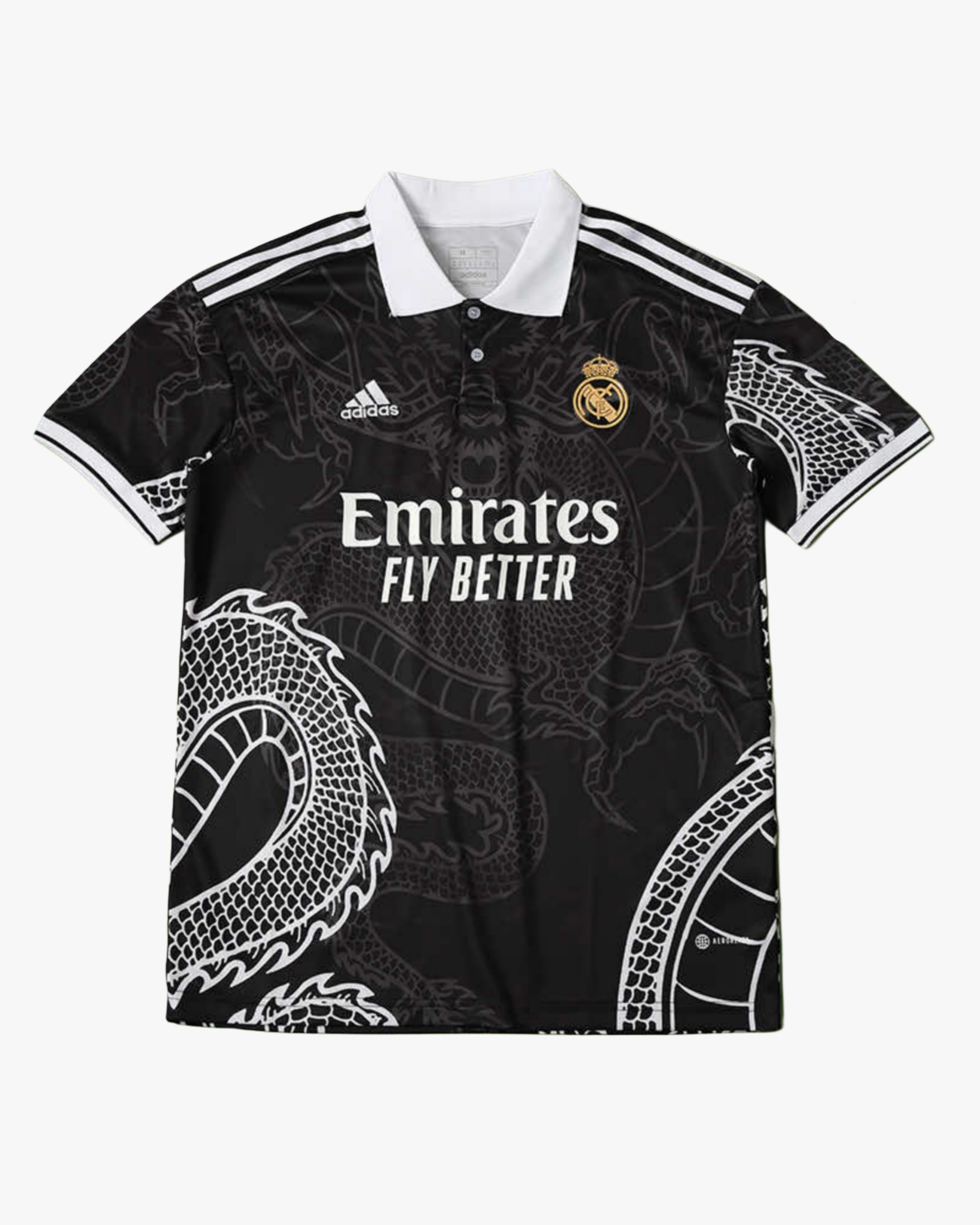 REAL MADRID x DRAGON NEGRO PREMIUM KIT — premium football kit from Don's Jerseys
