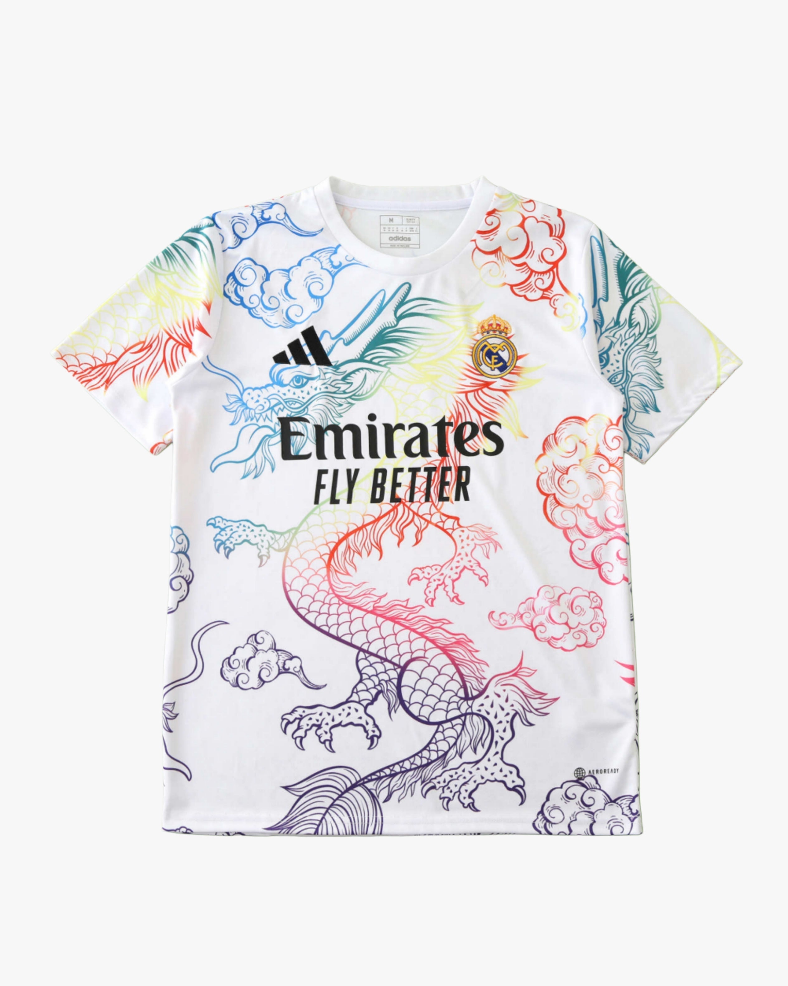 REAL MADRID x RAINBOW DRAGÓN BLANCO PREMIUM KIT — premium football kit from Don's Jerseys